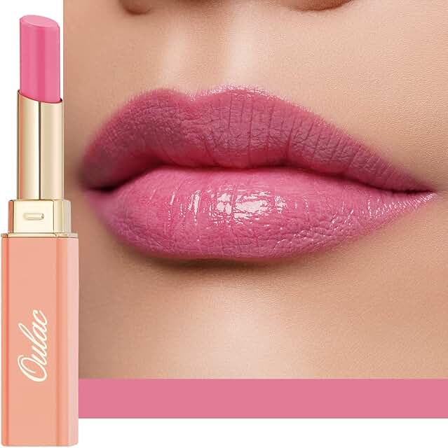 Oulac Pink Lipstick Moisturizing Shine Lipstick kapak resmi