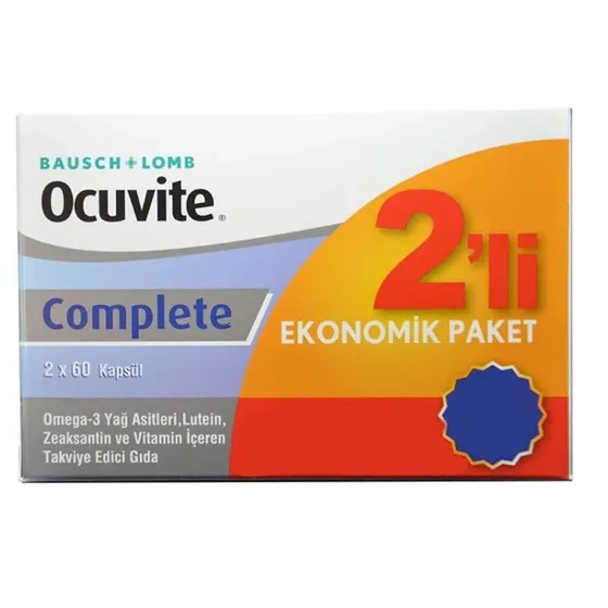 Ocuvite Complete 60 Kapsül 2'li Paket Balık Yağı kapak resmi