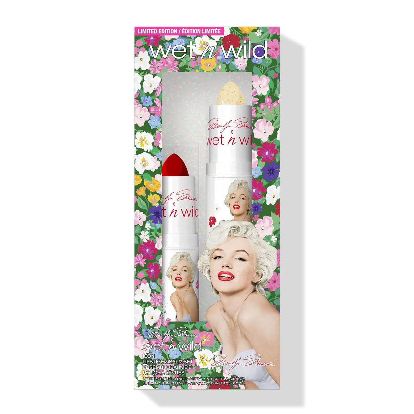 Wet n Wild Marilyn Monroe Collection Icon Lipstick and Balm Set kapak resmi