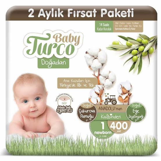 Baby Turco Yenidoğan Bebek Bezi kapak resmi