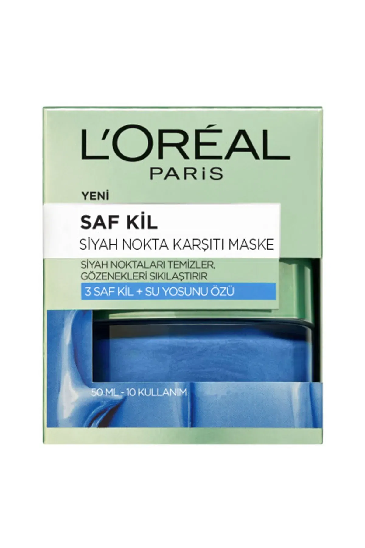 L'Oreal Paris Saf Kil Siyah Nokta Karşıtı Maske 50 ml kapak resmi