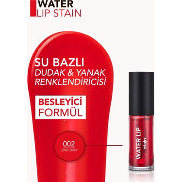 Flormar Kalıcı Mat Dudak Tint'i - Water Lip Stain - 002 Love Craft kapak resmi