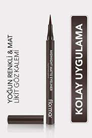 Flormar Mat Likit Kalem Eyeliner (KAHVE) - Midnight Matte Eyeliner - 002 Brown kapak resmi