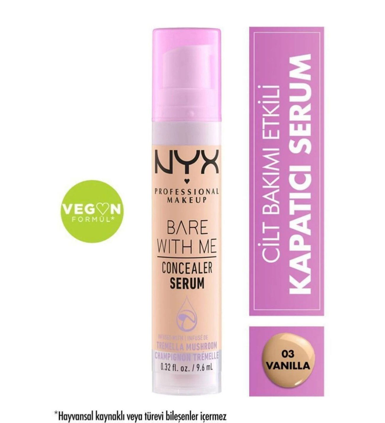 NYX Professional Makeup Bare With Me Kapatıcı Serum 03 Vanilla kapak resmi